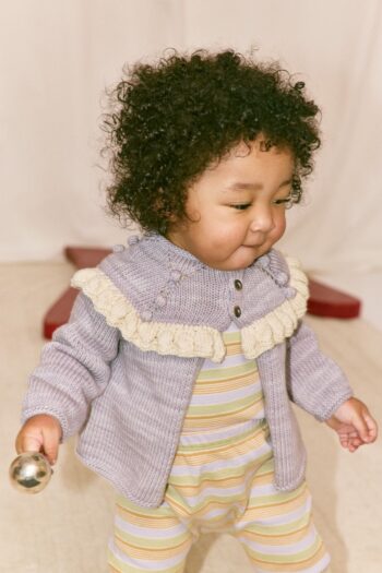 Misha & Puff Baby Ruffle Cardigan - Snowflake Confetti_01