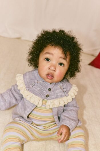 Misha & Puff Baby Ruffle Cardigan - Snowflake Confetti_01