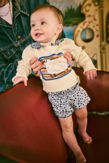 Misha & Puff Baby Boatneck Sheep Sweater 1