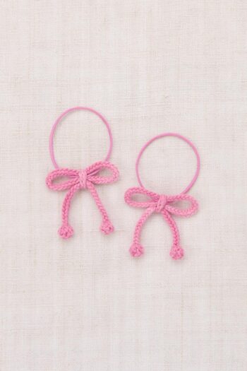 Misha & Puff Popcorn Bow Elastic Azalea