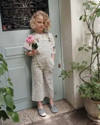 Emile et Ida Blouse Embroidered Cream Flowers