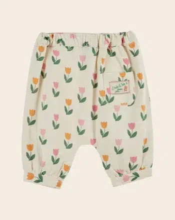 Emile et Ida Harem Pants Cream Tulips