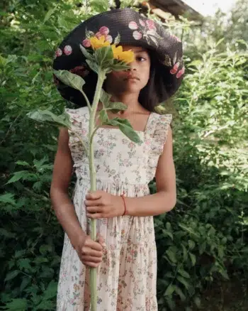 Emile et Ida Long Dress Rose Blush