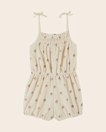 Emile et Ida Playsuit Cream Cherry Sponge