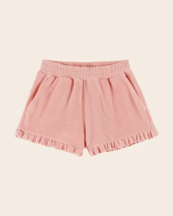Emile et Ida Shorts Blossom Ruffled Terrycloth