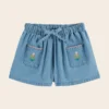 Emile et Ida Shorts Denim Embroidered Pockets
