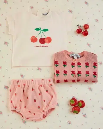 Emile et Ida T-shirt Cream Cherries