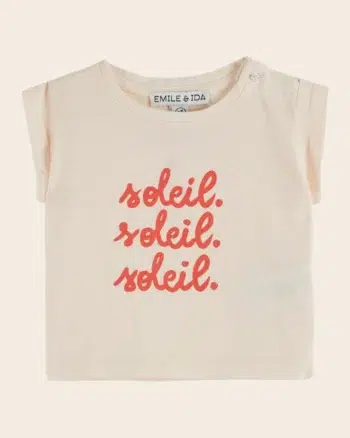 Emile et Ida T-shirt Cream Sun