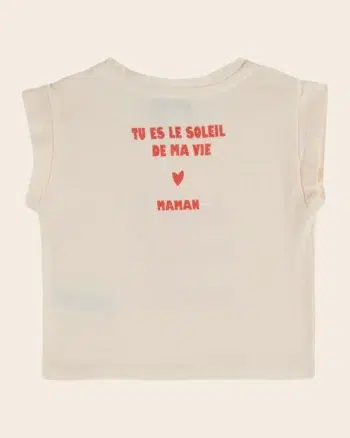 Emile et Ida T-shirt Cream Sun