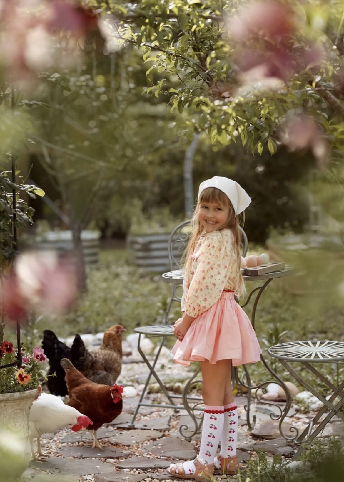 Little French Heart Emile et Ida blossom skirt by Ksenia Berenger