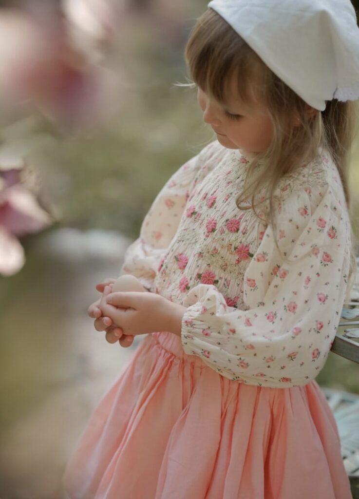 Little French Heart Emile et Ida blossom skirt by Ksenia Berenger
