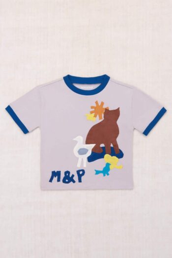 Misha & Puff Farm Applique Tee Mist