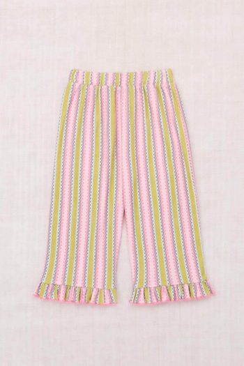 Misha & Puff Ruffle Pedal Pushers Aura Vaquero Stripe
