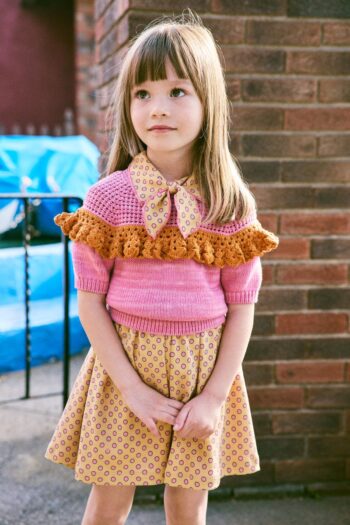 Misha & Puff Crochet Joya Top Azalea