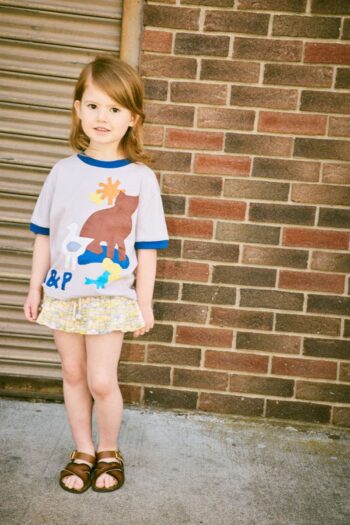 Misha & Puff Farm Applique Tee Mist