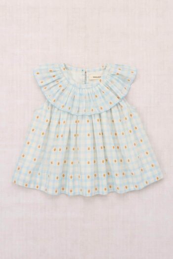 Misha & Puff Tallulah Top Bright Sky Blossom Plaid