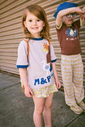Misha & Puff Farm Applique Tee Mist