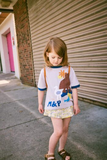 Misha & Puff Farm Applique Tee Mist
