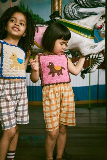 Misha & Puff Crochet Horse Top Azalea