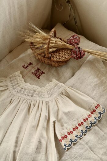Bonjour Diary Butterfly Dress Natural Cotton Flax