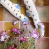 Bonjour Diary Farandole Flower Socks Blue