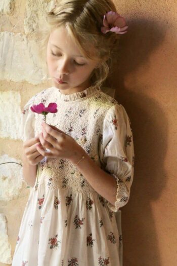 Bonjour Diary Handsmock Blouse Garden Flowers
