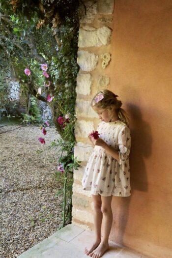 Bonjour Diary Handsmock Blouse Garden Flowers