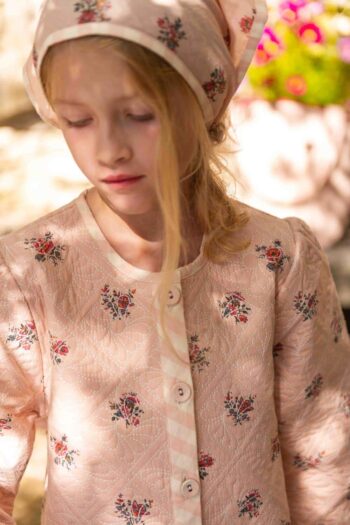 Bonjour Diary Reversible Coat & Scarf Garden Flowers