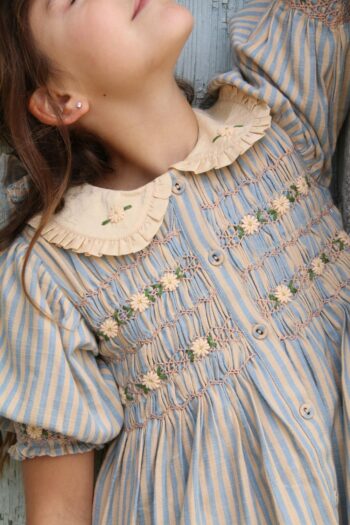 Bonjour Diary Romantic Tuniqque Blue Deckchair Stripe