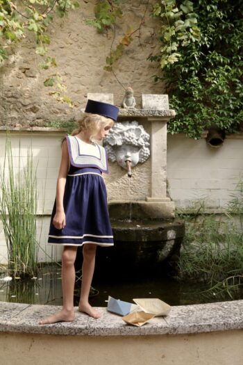 Bonjour Diary Sailor Dress Navy Blue