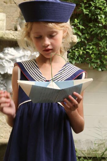 Bonjour Diary Sailor Dress Navy Blue