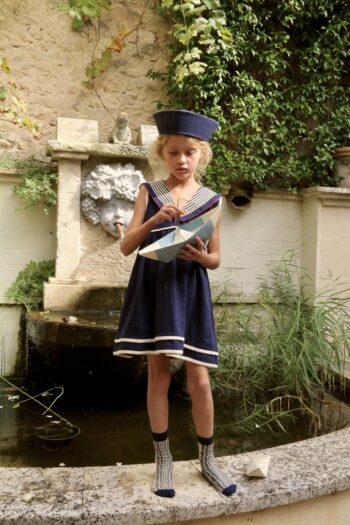 Bonjour Diary Sailor Dress Navy Blue