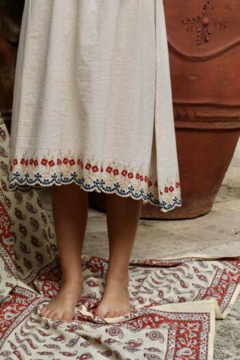 Bonjour Diary Skirt Dress Natural Cotton Flax