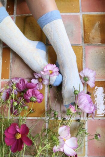 Bonjour Diary Twist Socks Blue