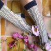 Bonjour Diary Twist Socks Dark Blue