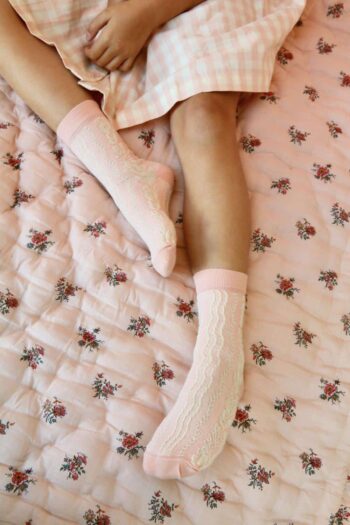 Bonjour Diary Twist Socks Pink