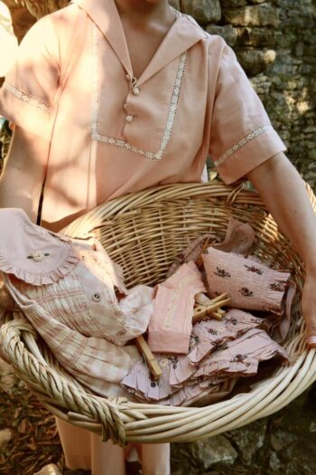 Bonjour Diary Twist Socks Pink