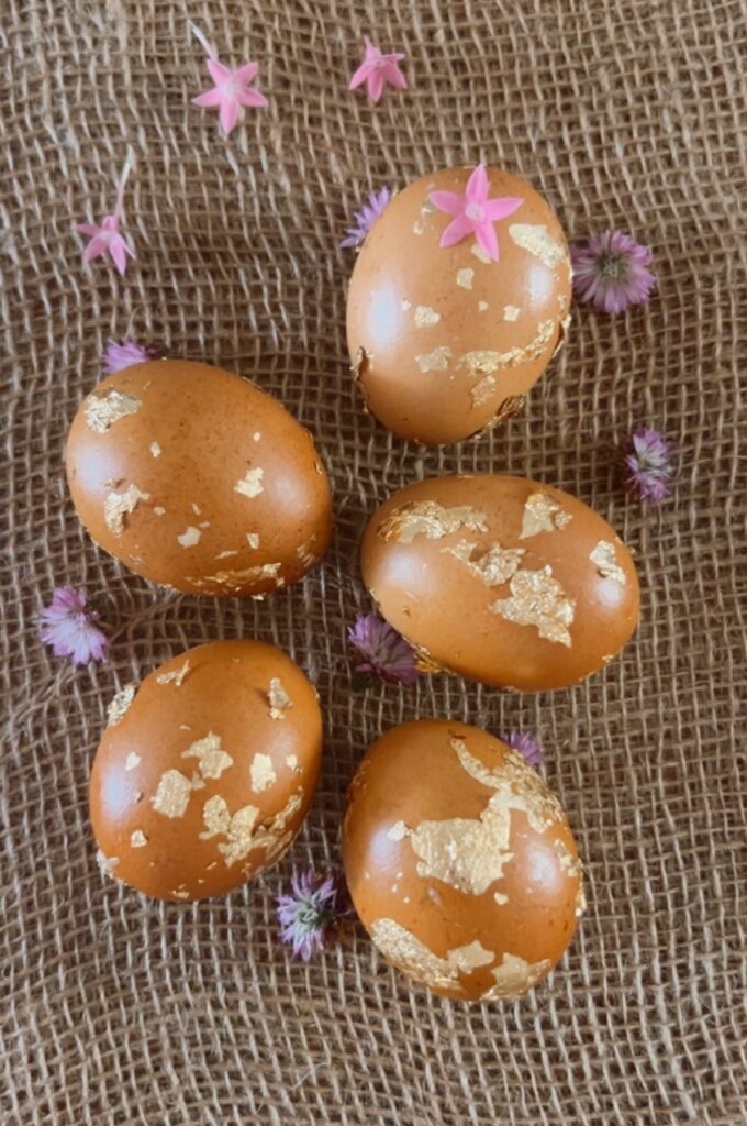 Crushed Gold Leaf Eggs