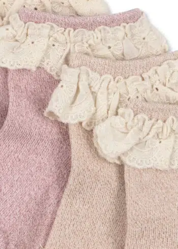 Konges Slojd 2 Pack Frill Socks Rosette