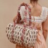 Suranne Diary Quilted Bowling Bag Cashmere Print