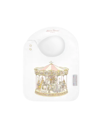 Atelier Choux Satin Bib Carousel Pink