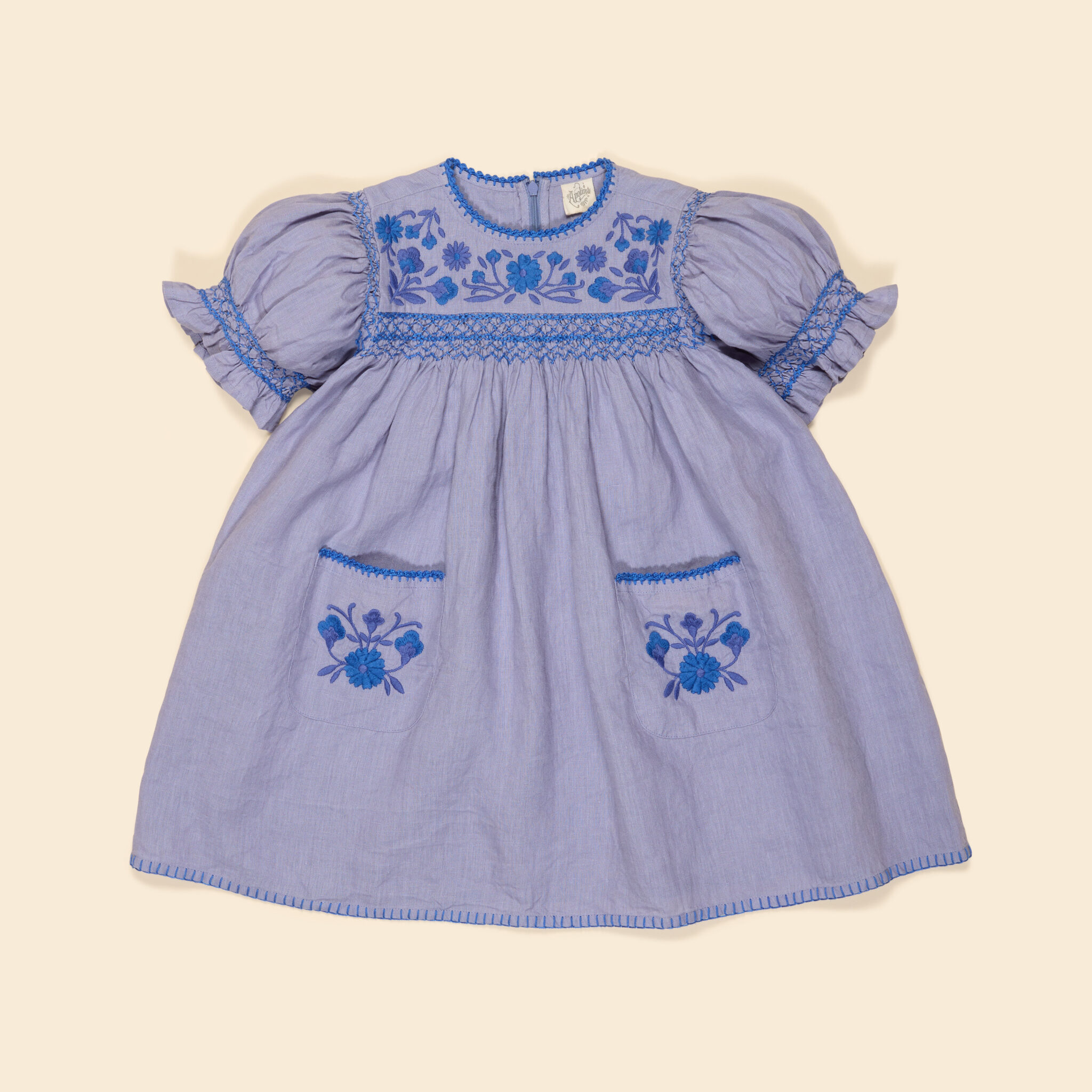 Apolina Dora Dress Blue-Lilac 1 Apolina Dora Dress Blue-Lilac