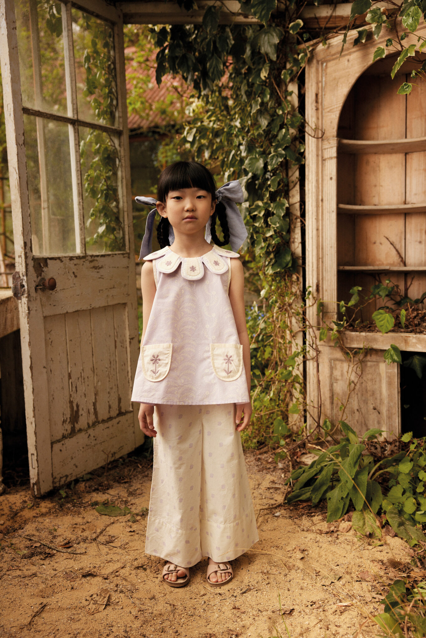 Apolina Flora Trouser Set Wallflower/Studio Calico Cream (Sold out) 2 Apolina Flora Trouser Set Wallflower/Studio Calico Cream