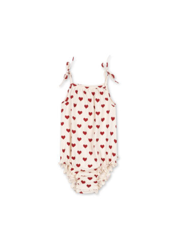 Konges Slojd Basic Strap Body GOTS Amour Rouge