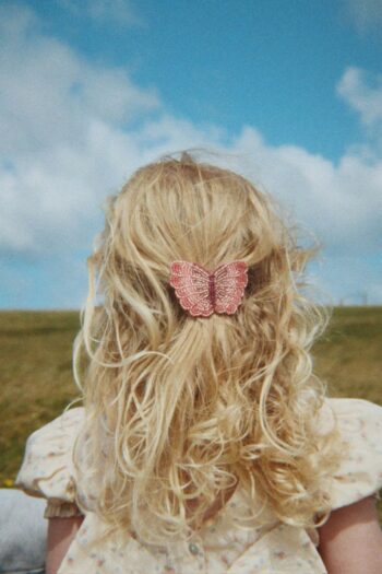 Konges Slojd Butterfly Beaded Hair Clip