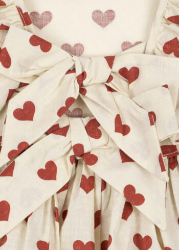 Konges Slojd Cianne Bow Dress Amour Rouge