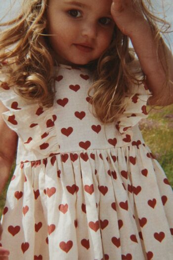 Konges Slojd Cianne Bow Dress Amour Rouge (3)