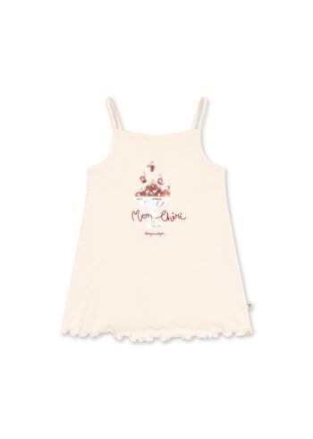 Konges Slojd Famo Strap Dress GOTS Ecru