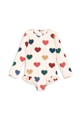 Konges Slojd Manuca Long Sleeve Swimsuit Bon Coeur Colore