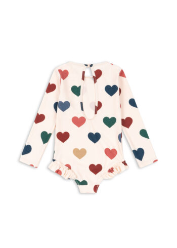 Konges Slojd Manuca Long Sleeve Swimsuit Bon Coeur Colore